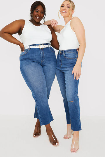 WASH STRETCH STRAIGHT JEANS